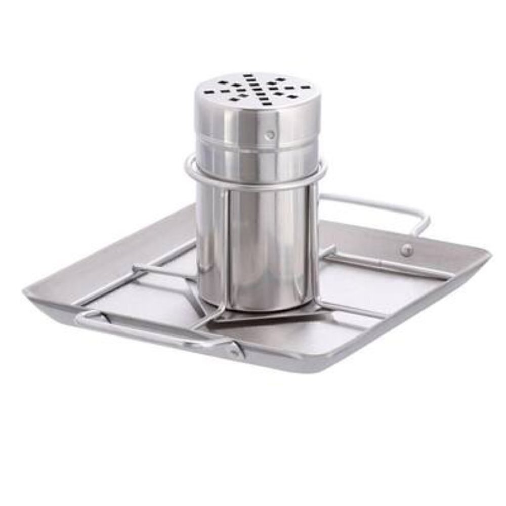 Steven Raichlen Beer Can Chicken Roaster Stainless Steel Rack Drip Pan #2490